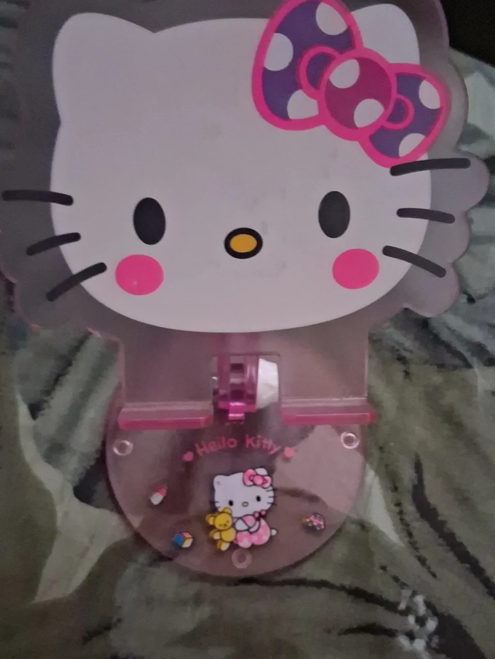 Hello Kitty Pink and White Folding Phone Stand Holder